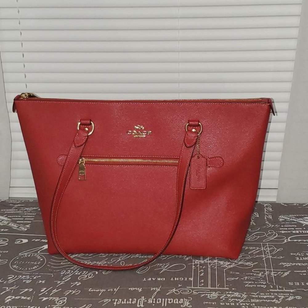 Coach Red Tote Bag